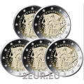 Duitsland 2 euro UNC 2024 - 175 jaar Paulskirche-grondwet - ADFGJ