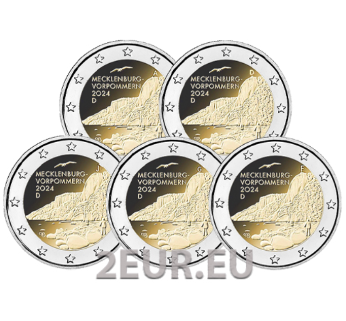 Duitsland 2 euro UNC 2024 - Mecklenburg-Vorpommern - ADFGJ