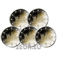 Duitsland 2 euro UNC 2025 - 35 jaar Duitse eenheid - ADFGJ