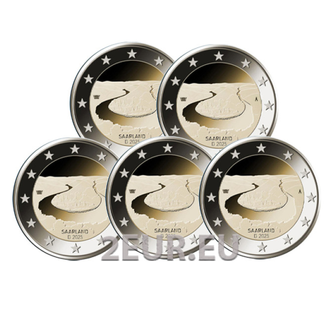 Duitsland 2 euro UNC 2025 - SAARLAND - ADFGJ