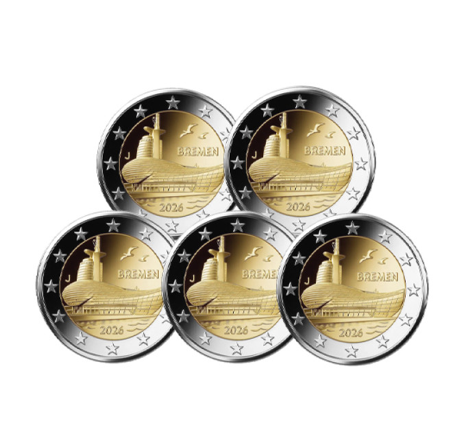 Duitsland 2 euro UNC 2026 - Bremen - ADFGJ