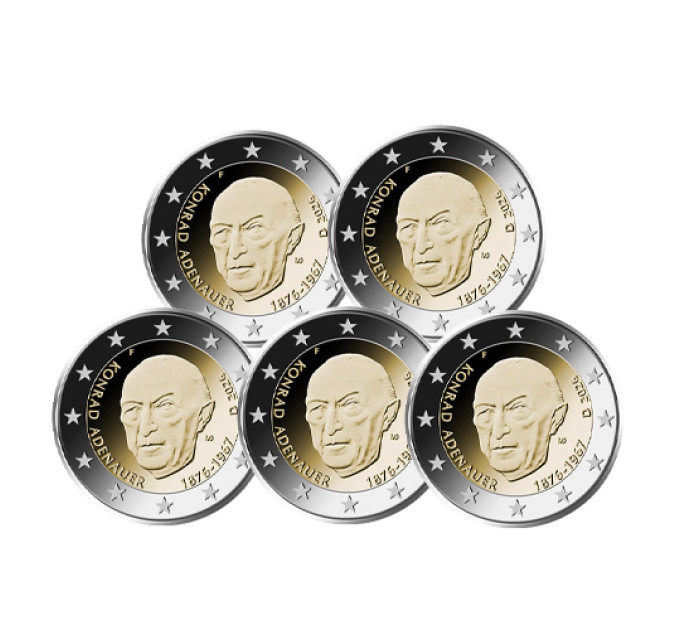 Duitsland 2 euro UNC 2026 - Konrad Adenauer - ADFGJ