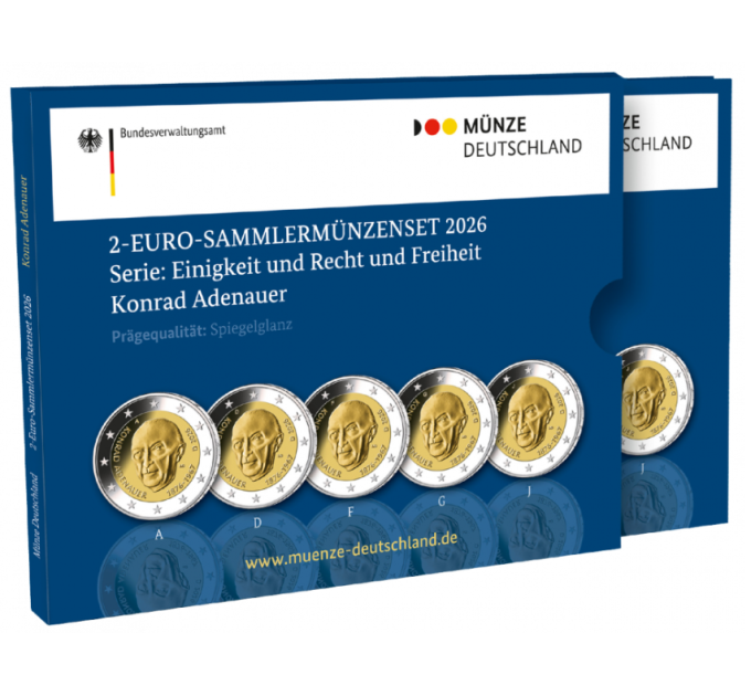 Duitsland 2 euro proof 2026 - Konrad Adenauer