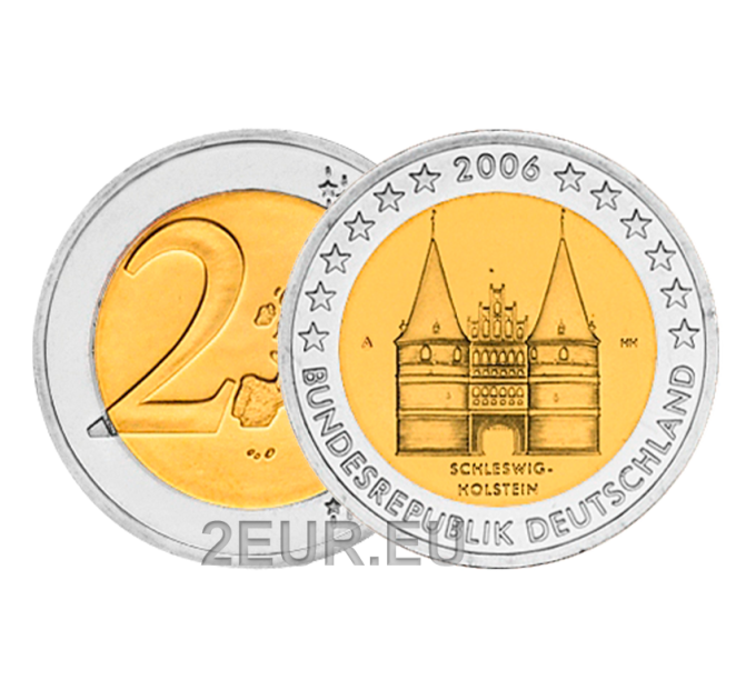 Duitsland 2 euro UNC 2006 - Holstentor in Lübeck - A - Berlijn