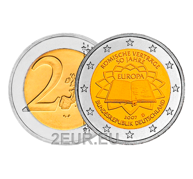 Duitsland 2 euro UNC 2007 - 50 Jaar Verdrag van Rome - D - München