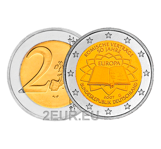Duitsland 2 euro UNC 2007 - 50 Jaar Verdrag van Rome - G - Karlsruhe
