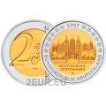 Duitsland 2 euro UNC 2007 - Kasteel Schwerin - F - Stuttgart