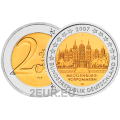 Duitsland 2 euro UNC 2007 - Kasteel Schwerin - J - Hamburg