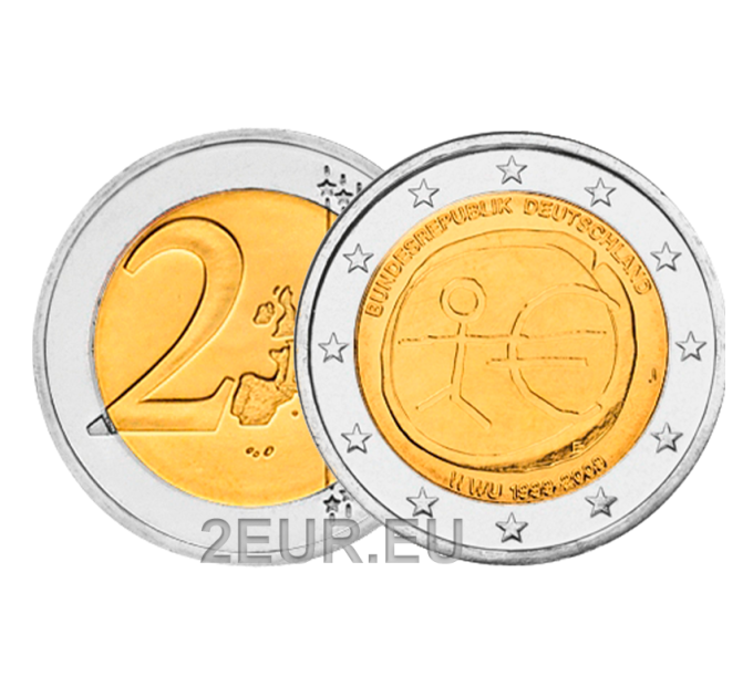 Duitsland 2 euro UNC 2009 - 10 Jaar Euro - J - Hamburg