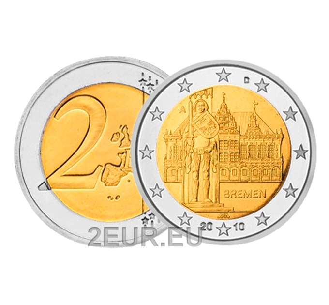 Duitsland 2 euro UNC 2010 - Stadhuis en Roland - A - Berlijn