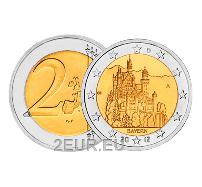 Duitsland 2 euro UNC 2012 - BEIEREN - A - Berlijn