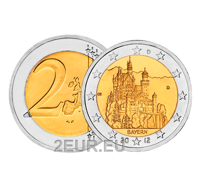 Duitsland 2 euro UNC 2012 - BEIEREN - D - München