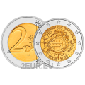 Duitsland 2 euro UNC 2012 - 10 Jaar Euro Cash - D - München