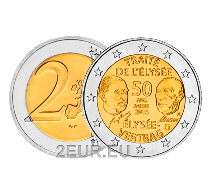 Duitsland 2 euro UNC 2013 - 50 jaar Elyséeverdrag - A - Berlijn