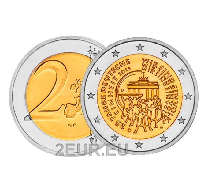 Duitsland 2 euro UNC 2015 - 25 jaar Duitse eenheid - A - Berlijn