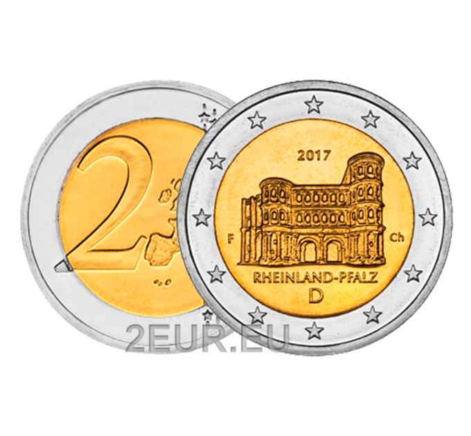 Duitsland 2 euro UNC 2017 - Rijnland-Palts - F - Stuttgart