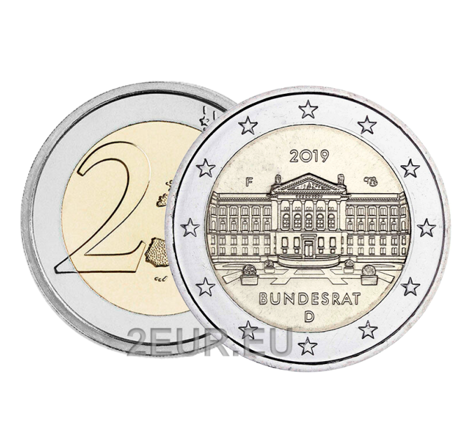 Duitsland 2 euro UNC 2019 - Bundesrat - F - Stuttgart