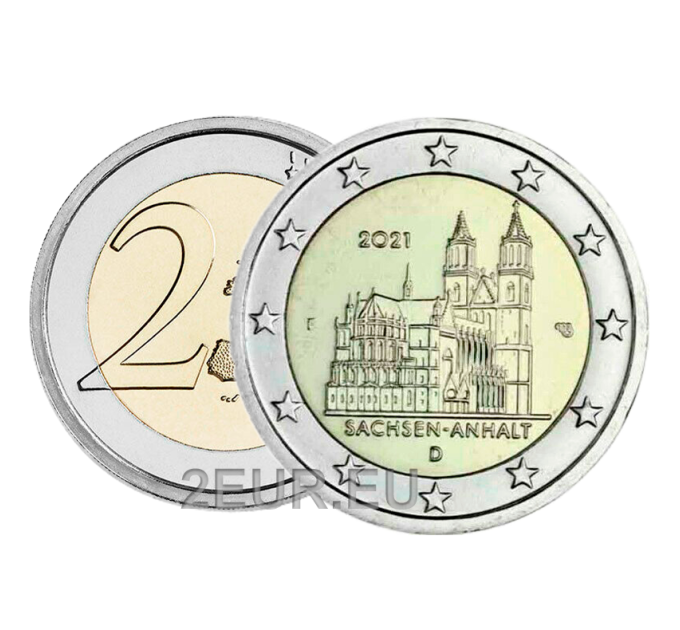 Duitsland 2 euro UNC 2021 - Saksen-Anhalt - D - München