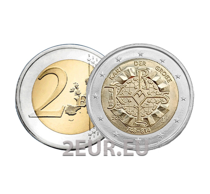 Duitsland 2 euro UNC 2023 - 1275e geboortedag van Karel de Grote - J - Hamburg