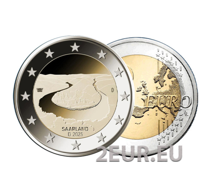 Duitsland 2 euro UNC 2025 - SAARLAND - A