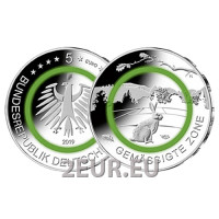 Duitsland 5 euro UNC 2019 - Klimaatzones van de aarde - Gematigde zone - F Duitsland 5 euro UNC 2019 - Klimaatzones van de aarde - Gematigde zone - F