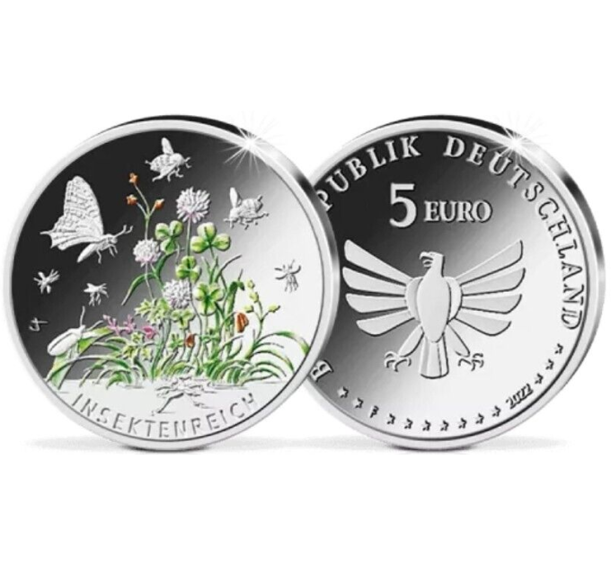 Duitsland 5 euro UNC 2022 - De wondere wereld van insecten - Insectenrijk
