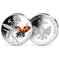 Duitsland 5 euro UNC 2023 - De wondere wereld van insecten - Zevenstippelig lieveheersbeestje Duitsland 5 euro UNC 2023 - De wondere wereld van insecten - Zevenstippelig lieveheersbeestje