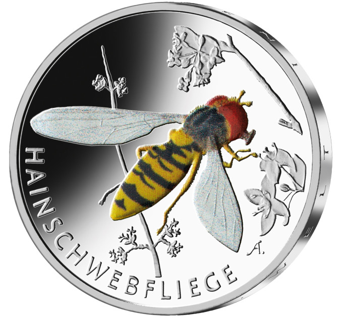 Duitsland 5 euro UNC 2024 - De wondere wereld van insecten - Grove zweefvlieg