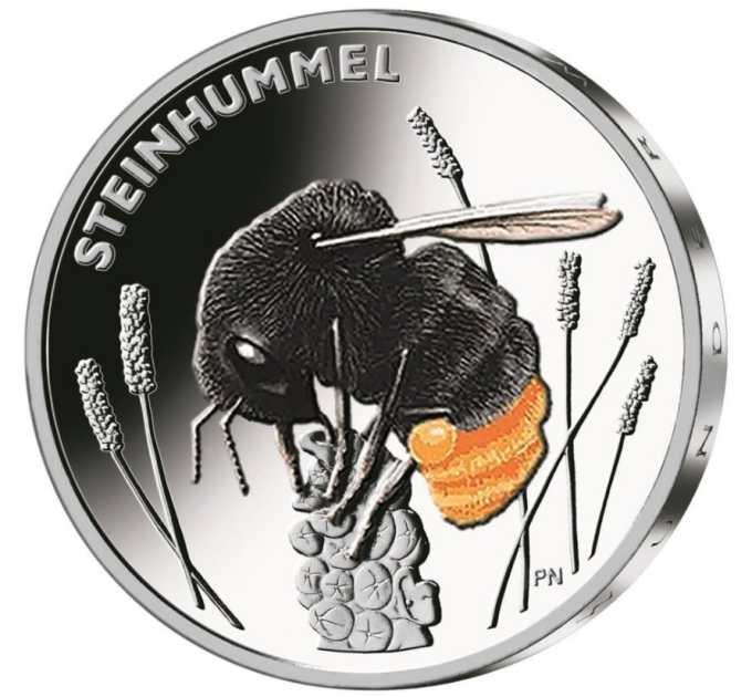 Duitsland 5 euro UNC 2024 - De wondere wereld van insecten - Roodstaarthommel
