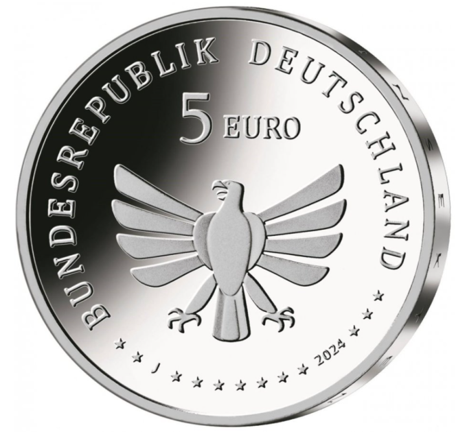 Duitsland 5 euro UNC 2024 - De wondere wereld van insecten - Roodstaarthommel
