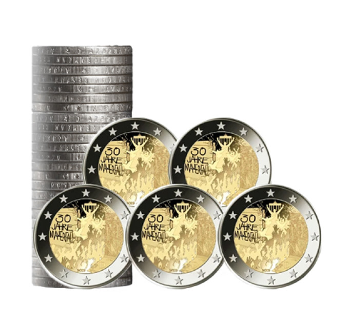 Duitsland 2 euro rollen UNC 2019 - 30 jaar na de val van de Berlijnse Muur - 1roll =5x5 ADFGJ