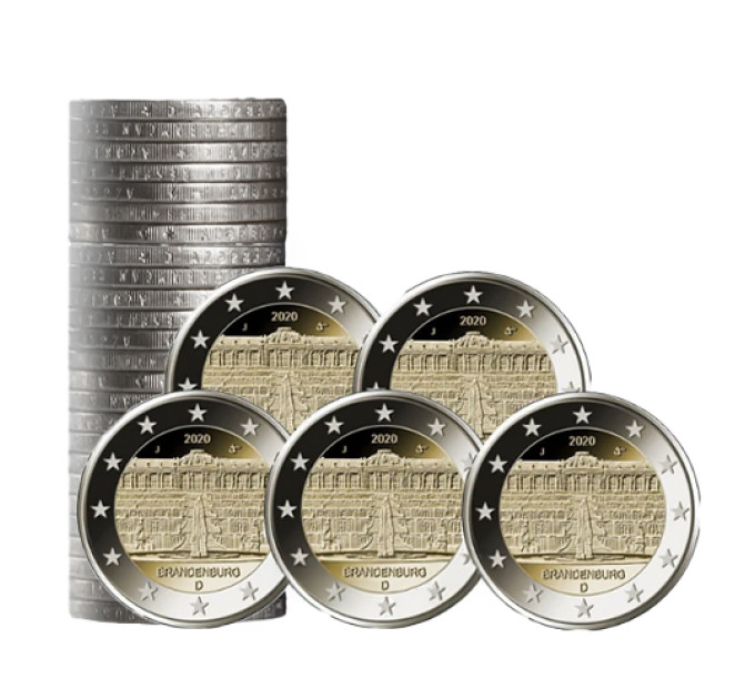 Duitsland 2 euro rollen UNC 2020 - Paleis in Potsdam - ADFGJ