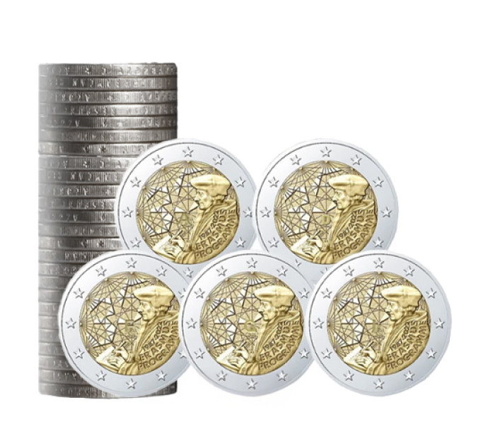 Duitsland 2 euro rollen UNC 2022 - 35 jaar Erasmusprogramma - ADFGJ