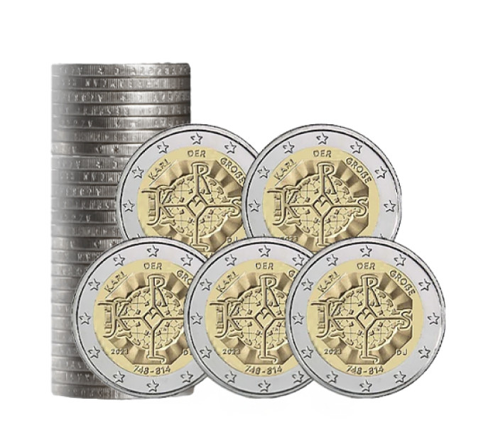 Duitsland 2 euro rollen UNC 2023 - 1275e verjaardag van de geboorte van Karel de Grote - ADFGJ