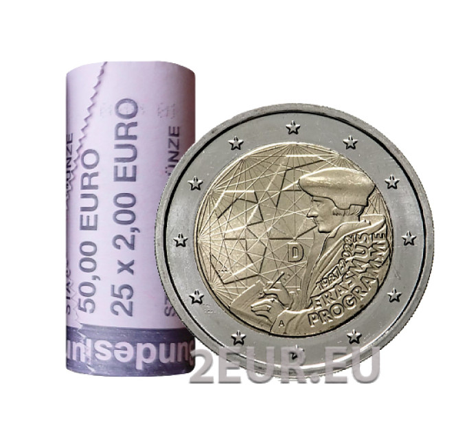 Duitsland 2 euro rollen UNC 2022 - 35 jaar Erasmusprogramma - A 