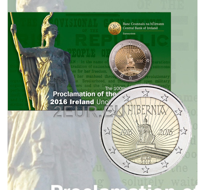 Ierland 2 euro BU 2016 - 100 jaar sinds de Paasopstand van 1916 in Ierland