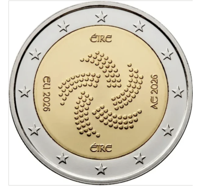 Ierland 2 euro rol 2026 – Iers voorzitterschap van de Raad van de EU