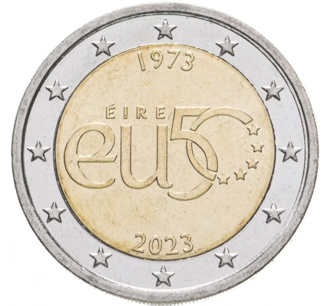 Ierland 2 euro UNC 2023 - 50 jaar Ierlands lidmaatschap van de Europese Unie