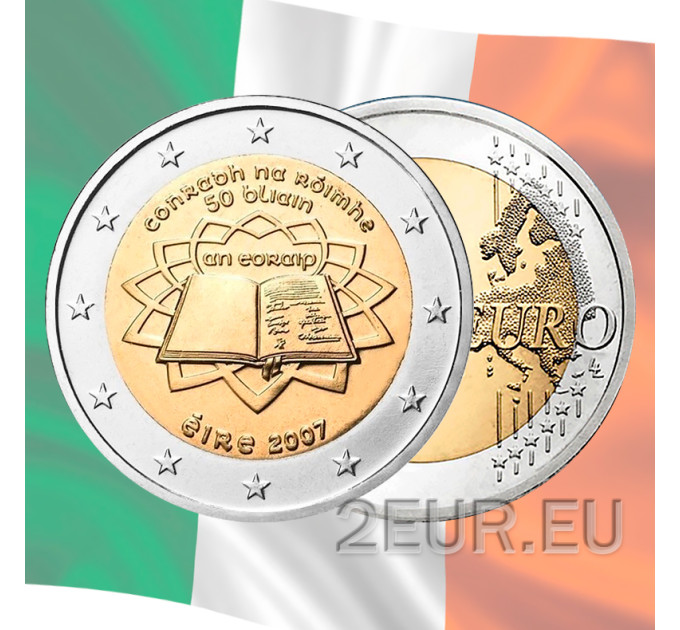 Ierland 2 euro UNC 2007 - Verdrag van Rome