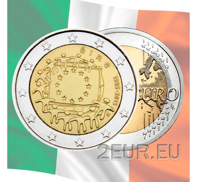 Ierland 2 euro UNC 2015 - 30e verjaardag van de EU-vlag