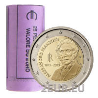 Italië 2 euro UNC rol 2023 - 150e verjaardag van de dood van Alessandro Manzoni Italië 2 euro UNC rol 2023 - 150e verjaardag van de dood van Alessandro Manzoni