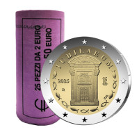Italië 2 euro UNC roll 2025 - Jubileum 2025 Italië 2 euro UNC roll 2025 - Jubileum 2025