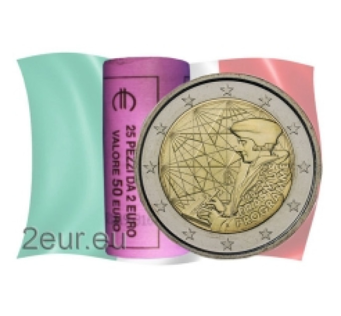 Italië 2 euro UNC rol 2022 - 35 jaar Erasmus