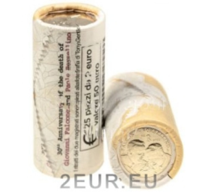 Italië 2 euro UNC rol 2022 - 30e sterfdag van Giovanni Falcone en Paolo Borsellino