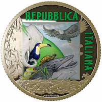 Italy 5 euro 2021 - Bedreigde Dieren - Ijsbeer