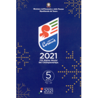 Italië 5 euro Zilver 2021 - ALPINE WERELDKAMPIOENSCHAPPEN SKI