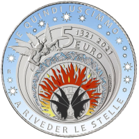 Italië 5 euro Zilver 2021 - ALPINE WERELDKAMPIOENSCHAPPEN SKI