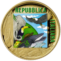 Italy 5 euro 2021 - Bedreigde Dieren - Ijsbeer