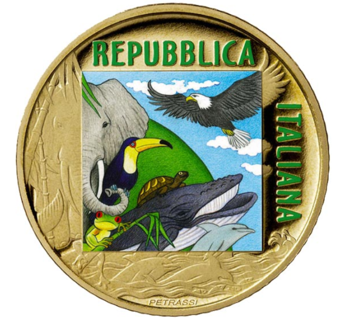 Italy 5 euro 2021 - Bedreigde Dieren - Ijsbeer