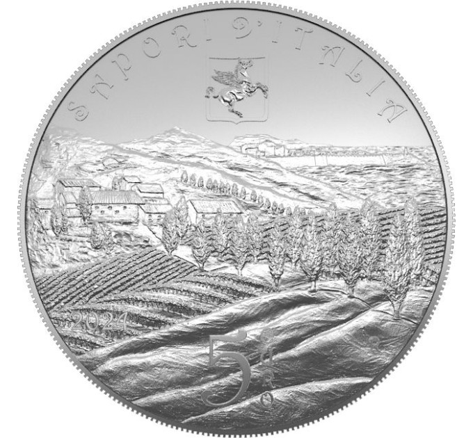 ITALIË 5 EURO BE 2024 - Italiaanse eet- en wijncultuur - Vinsanto en Cantucci – Toscane